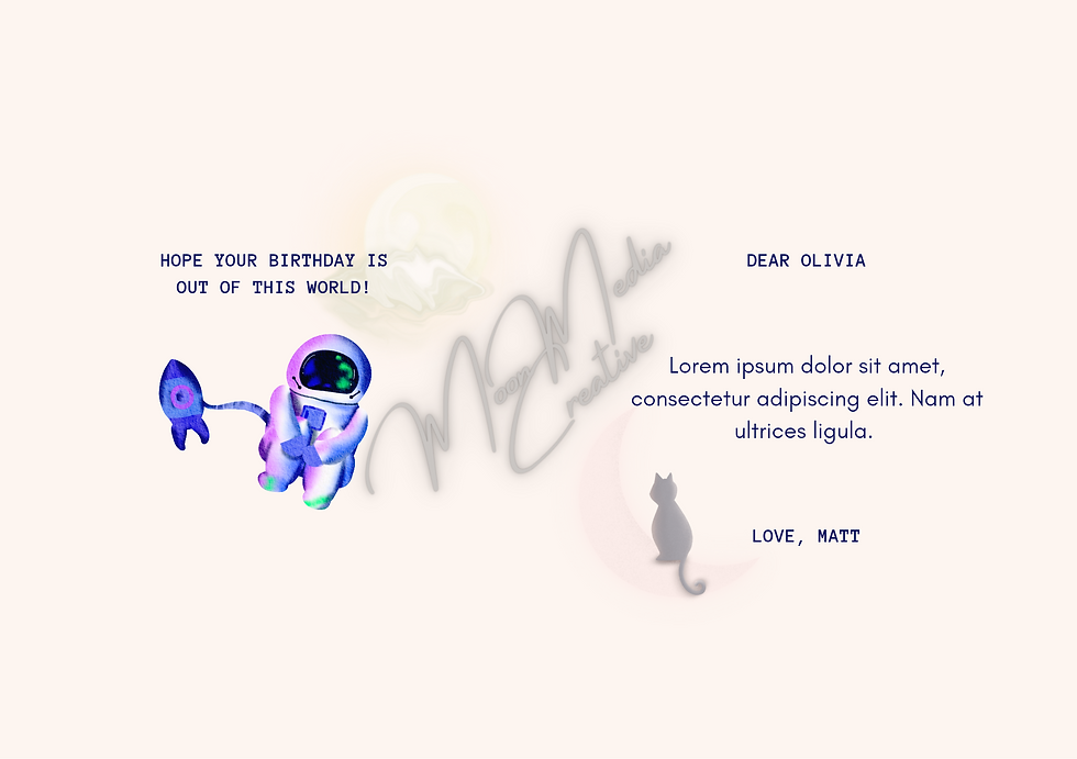 Thumbnail: Astronaut Birthday Card