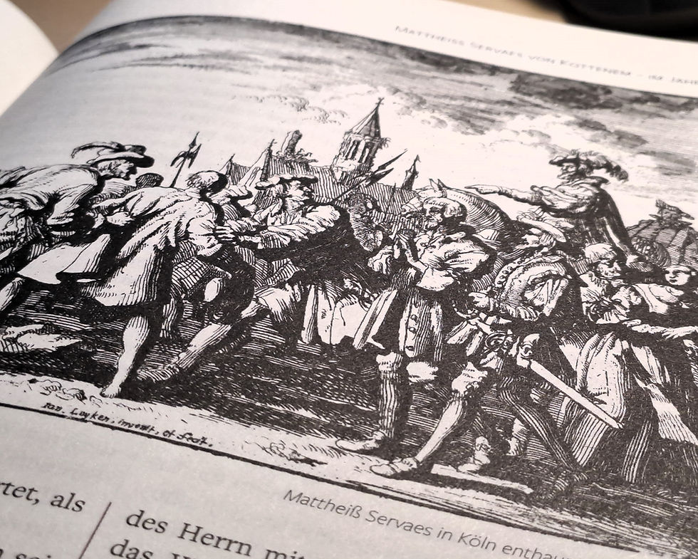 Hinrichtung Matthias Servaes im Märtyrerspiegel