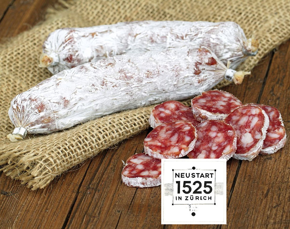 Neustart 1525 Zürich | Das symbolische Wurstessen 1/6