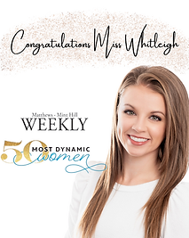 Miss Whitleigh 50 Most Dynamic Women of Matthews Mint Hill Weekly
