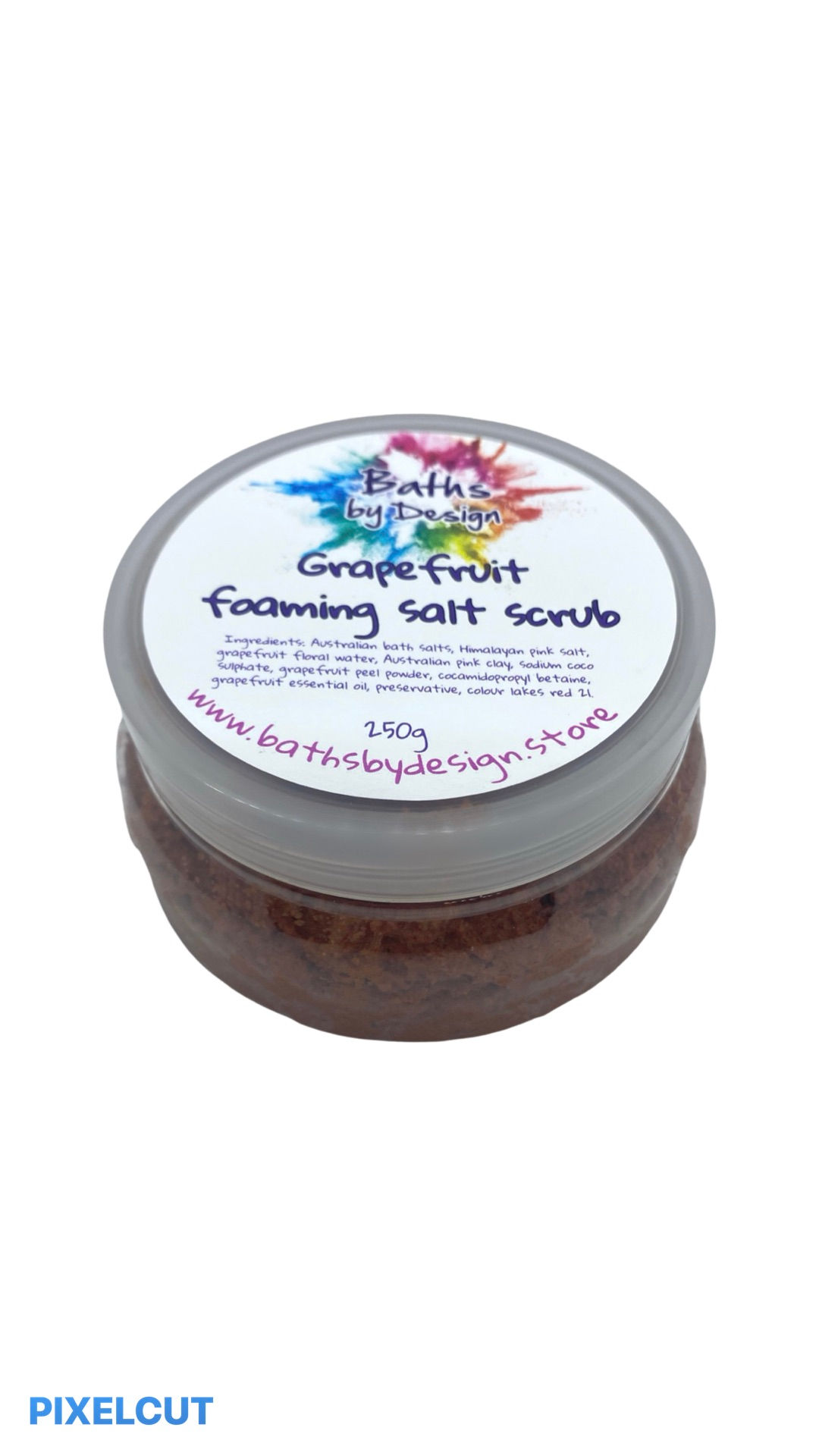 Grapefruit foaming body salt scrub 