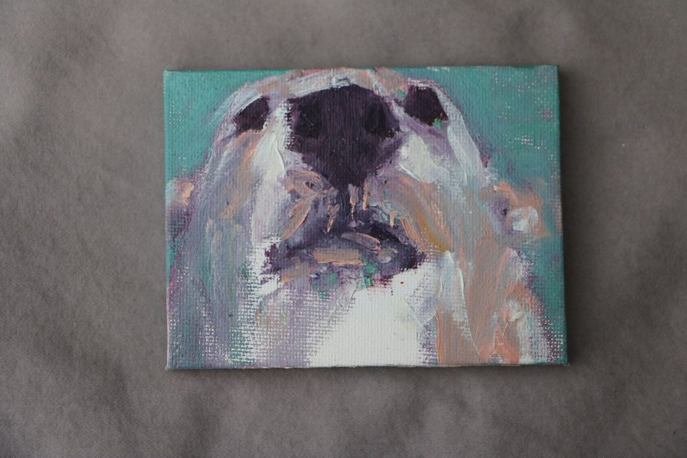 Originally a tool to stay fresh & loose in regards to my larger pieces. Teeny Tiny Oils became a personal challenge to create original affordable to all oil paintings