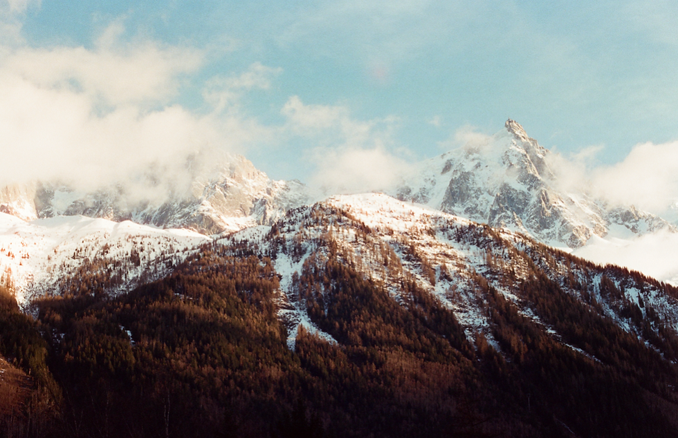 Mountain range in the alps