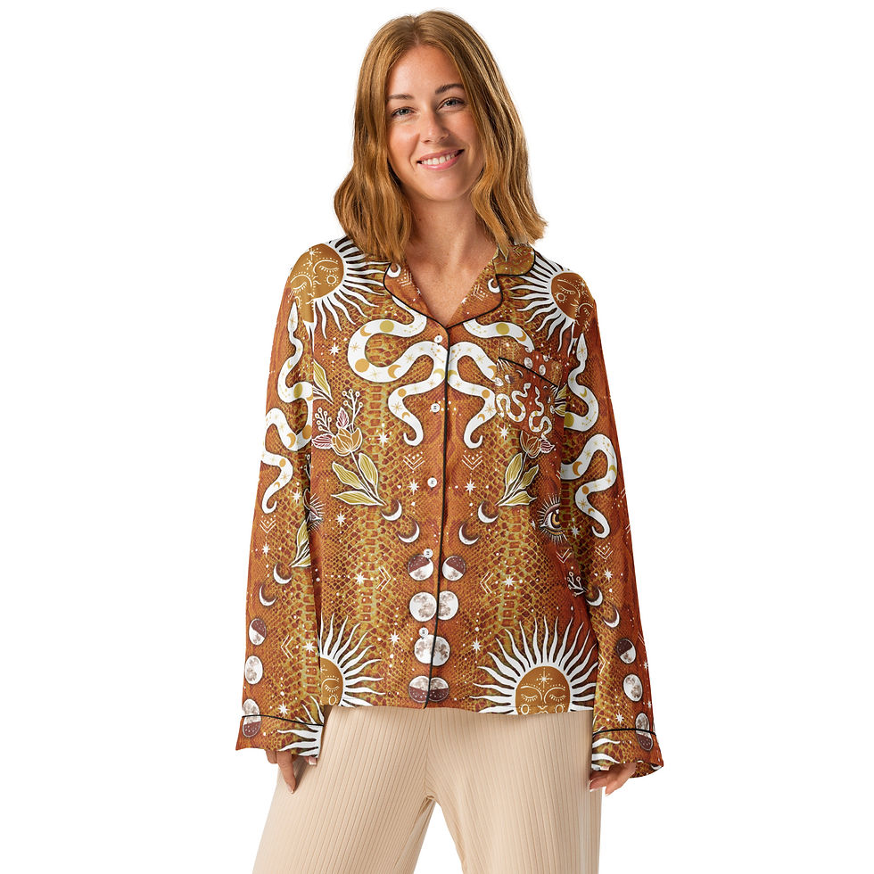 Miniatura: LUNAR SERPENT Women’s long sleeve silky top