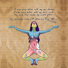 rainbow woman art