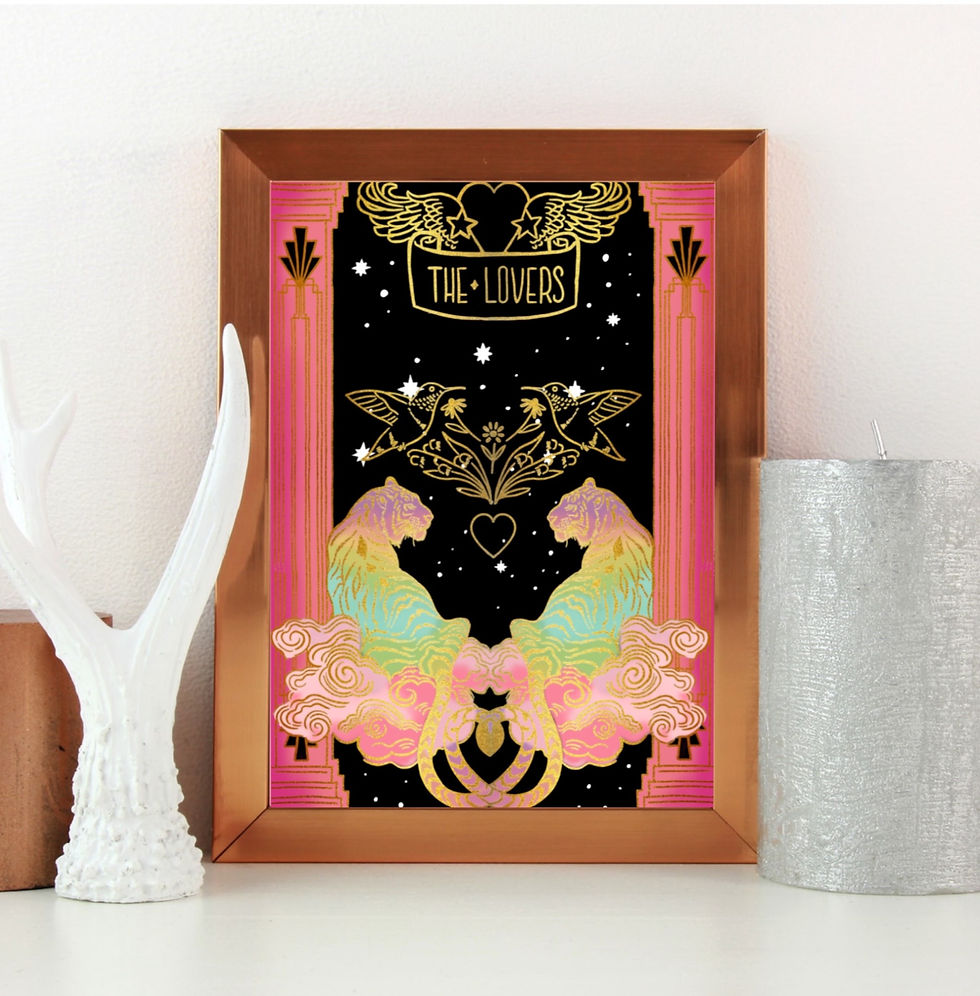 Thumbnail: Lovers Tarot Paper Print