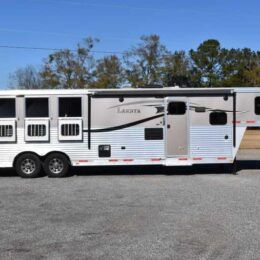 2015 Lakota 8411GLQ 4 Horse Trailer with 11' Short Wall