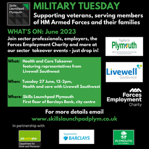 TOMORROW: Military Tuesday Health and Care Takeover with Livewell Southwest