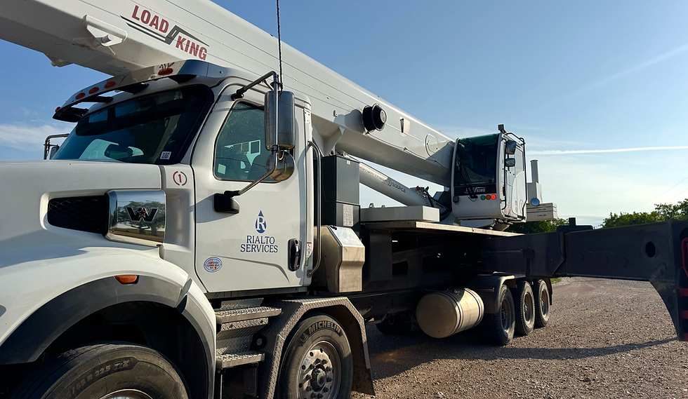 Stationary Crane Truck