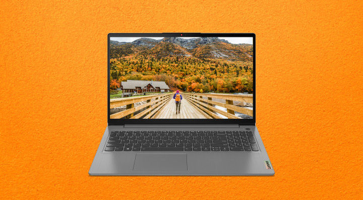 Thumbnail: HP Pavillion x360 laptop with autumn landscape