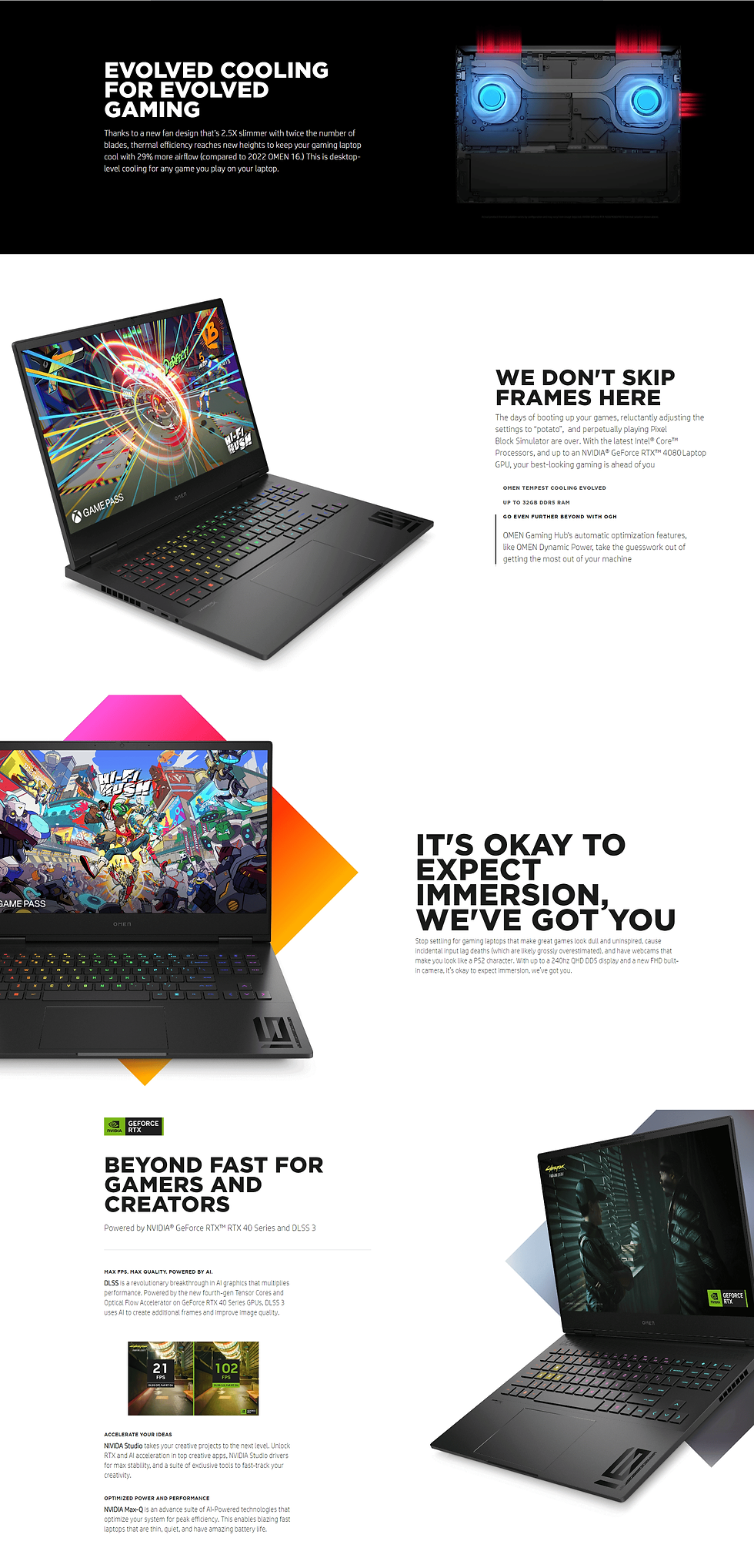 HP Omen 16-AE0073CL – Core i7-14650HX, 32GB RAM DDR5 5600Mhz (2x16), 1TB SSD Gen