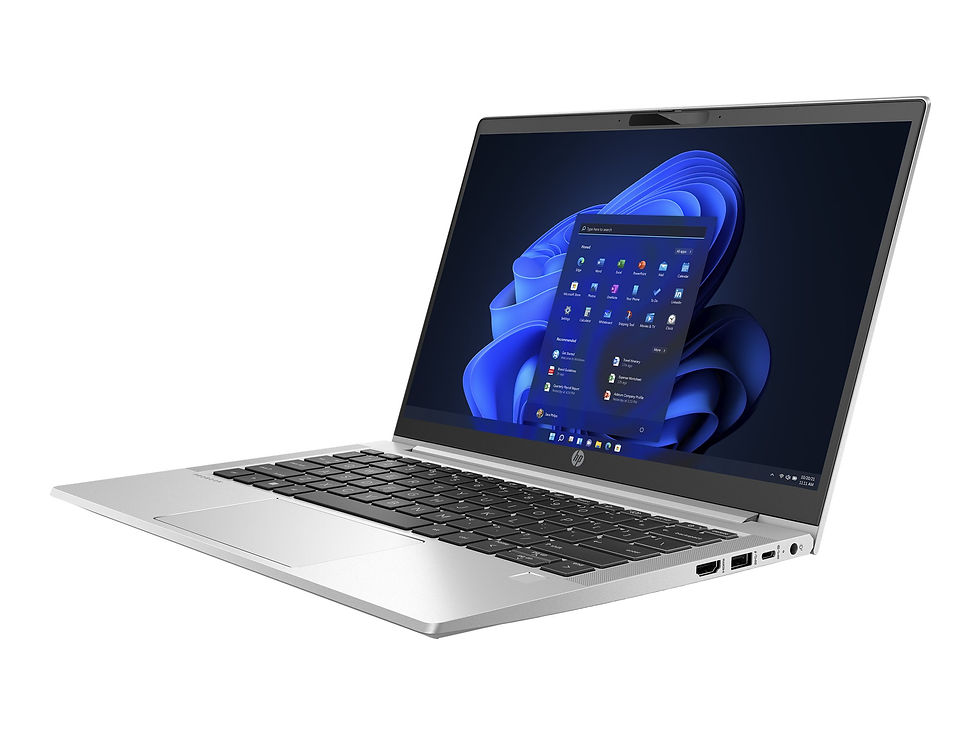 Thumbnail: Silver HP Pavillion x360 laptop with Windows 11