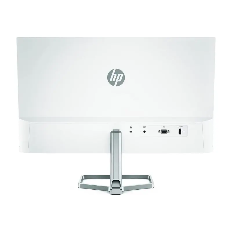 Thumbnail: White HP monitor, back view with stand