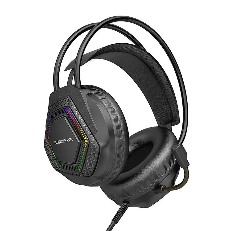 HEADSET GAMING BOROFONE WIRELESS BLACK