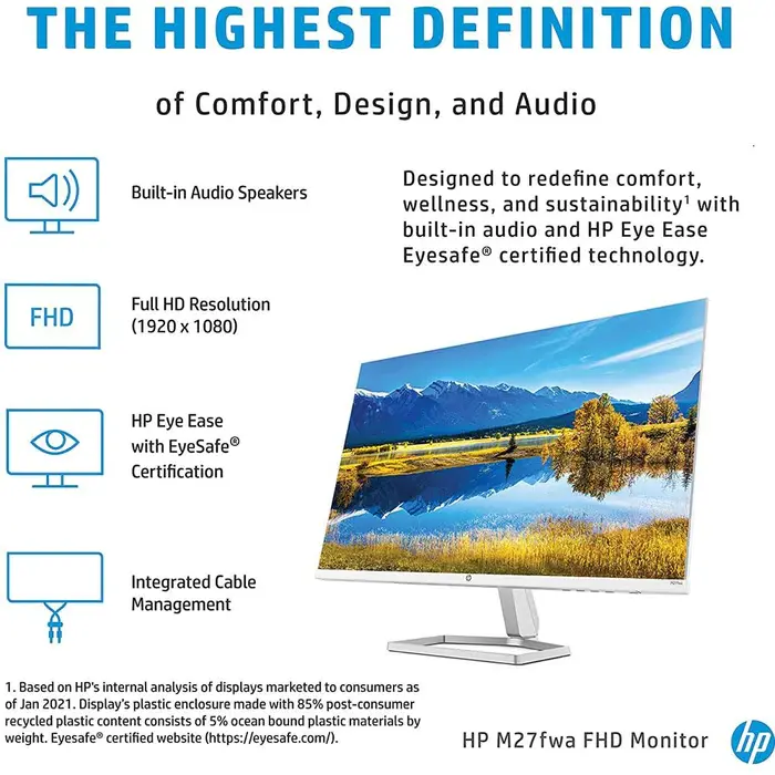 HP M27fwa FHD MONITOR - image 2