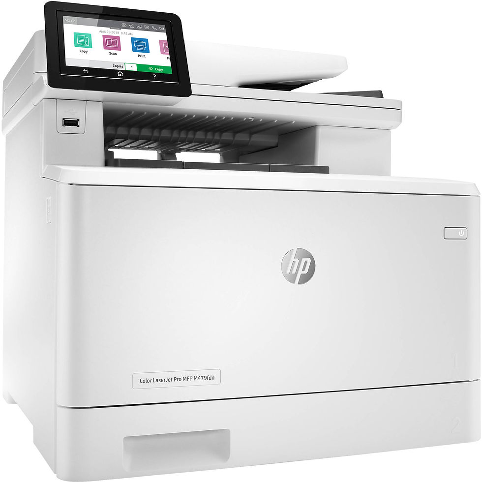 Thumbnail: HP multifunction printer with color touchscreen