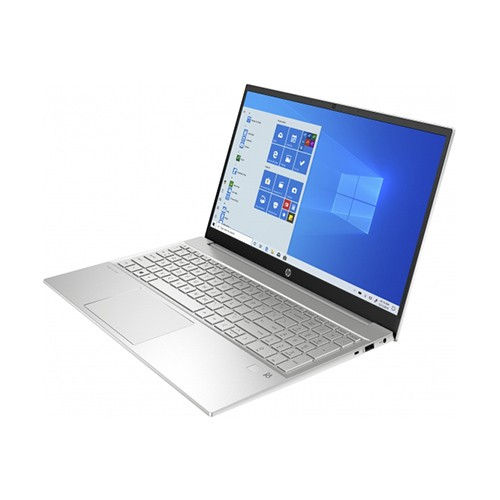 Thumbnail: Silver HP Pavilion 14 laptop, open
