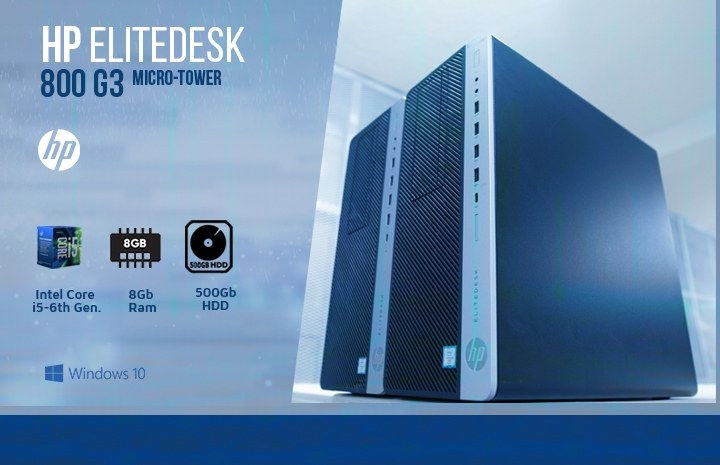 HP EliteDesk 800 G3 Core i5 6th Gen | 8GB | 1TB HDD – Intechs Computers Nairobi