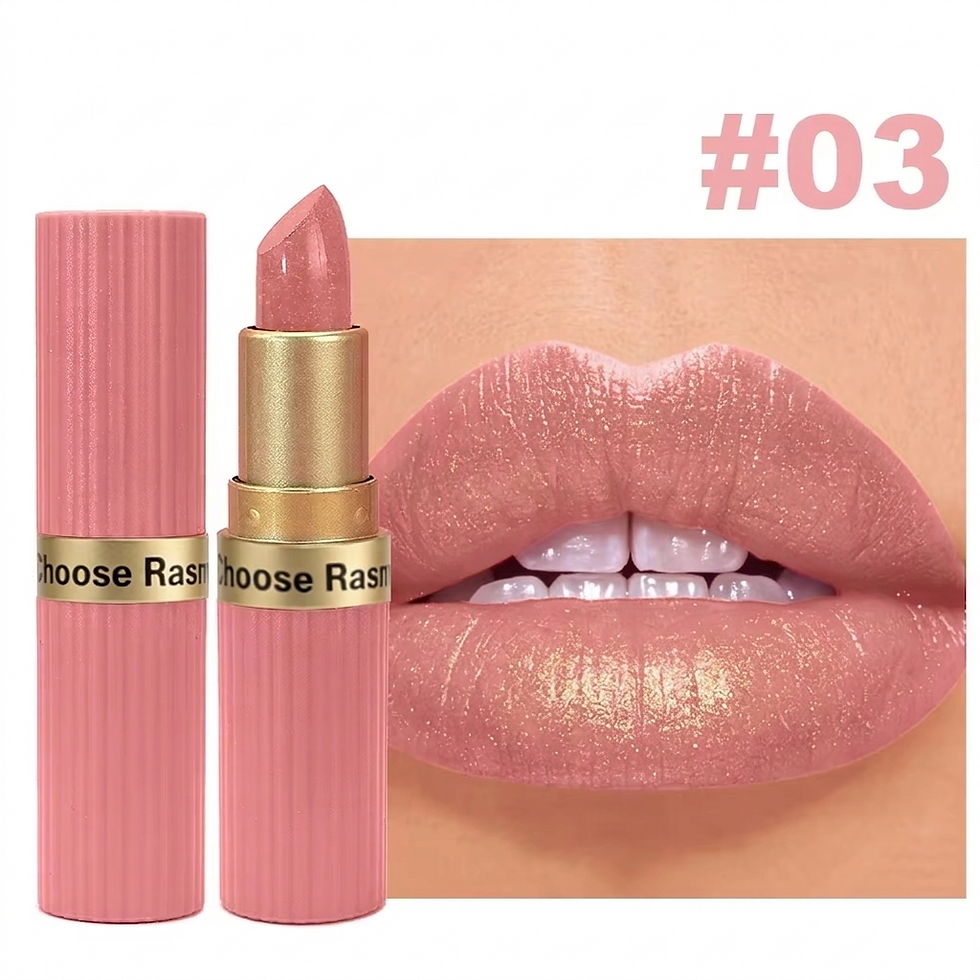 Thumbnail: Pearlescent Pink Glitter Velvet Lipstick Metallic Waterproof Long Lasting Matte 