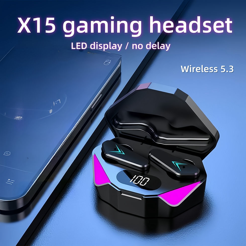Thumbnail: X15 TWS Wireless Bluetooth Headset LED Display Gamer Earbuds with Mic Wireless H