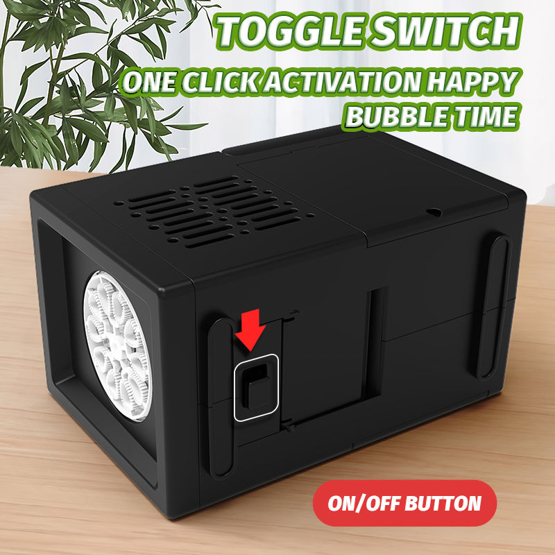 Thumbnail: 10 hole fully automatic bubble blowing handheld electric bubble machine toy outd