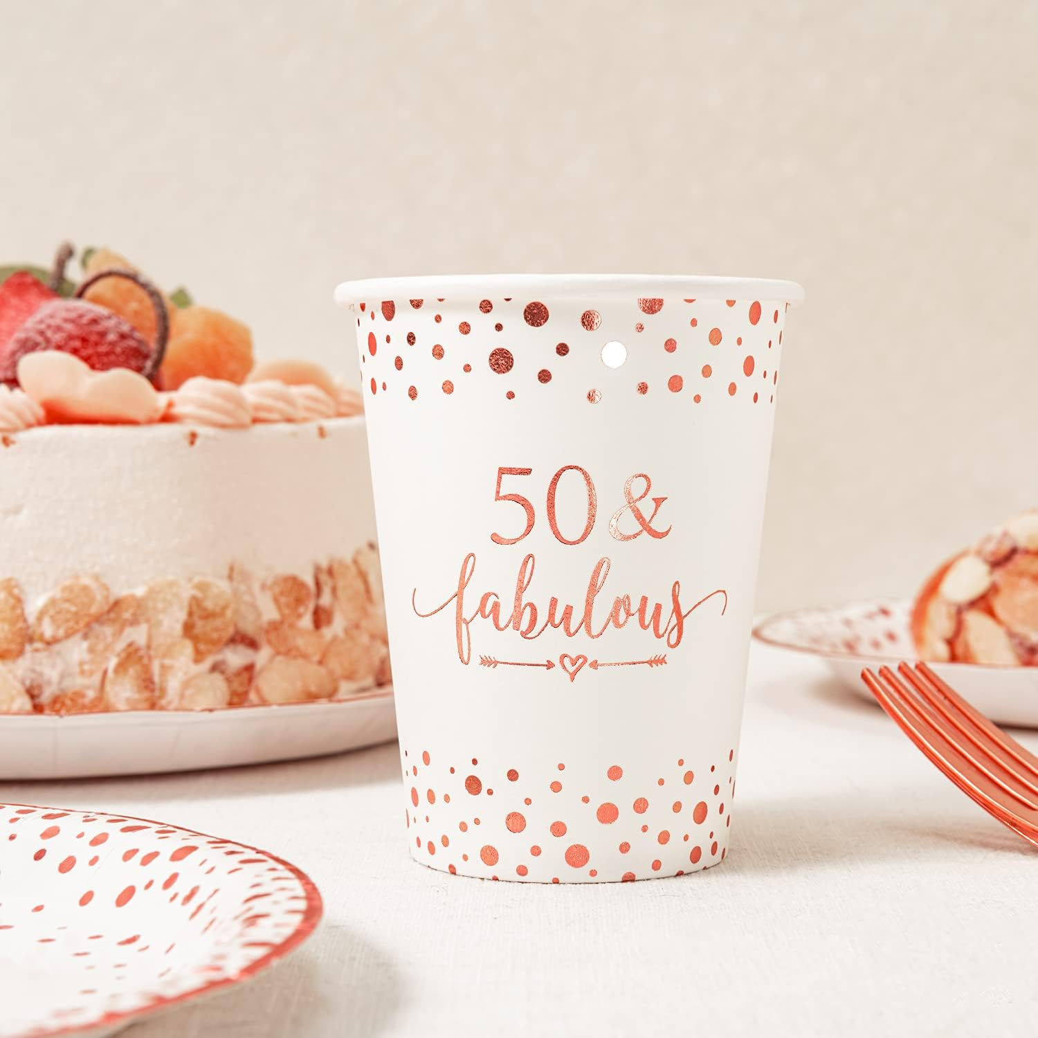 50 & Fabulous Paper Cups