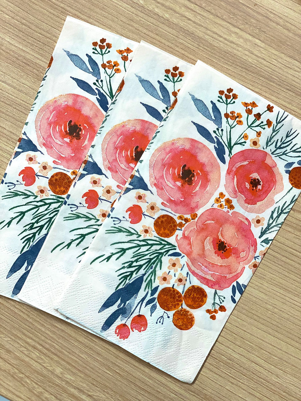 Thumbnail: Extra Tableware Kit- Floral Blush