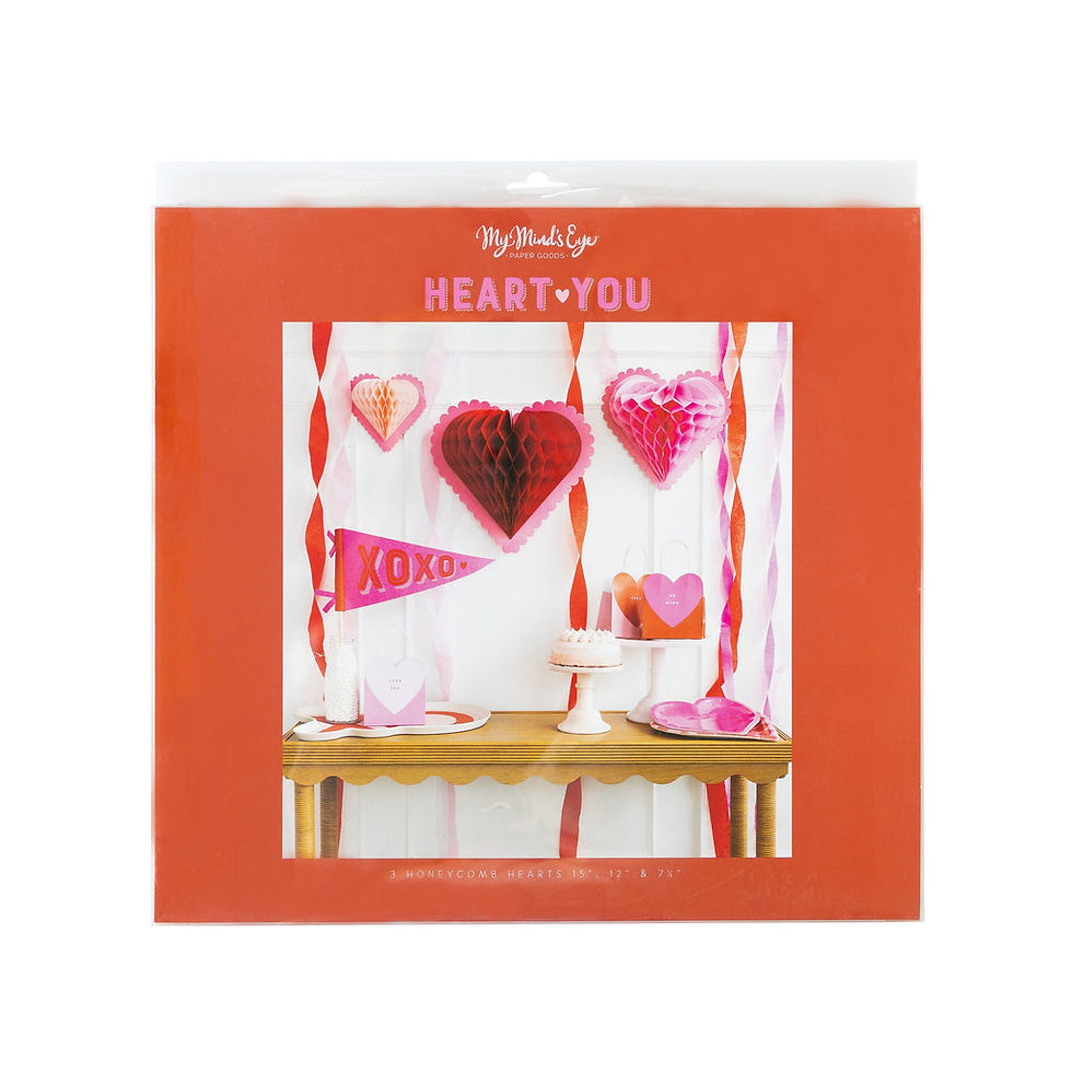 Thumbnail: Heart You Honeycomb Hanging Hearts