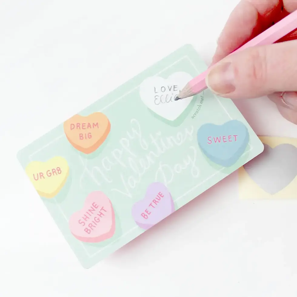 Thumbnail: Scratch-Off Valentine Cards - Sweethearts