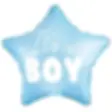 Its A Boy Blue Star Foil Balloon 19 in.