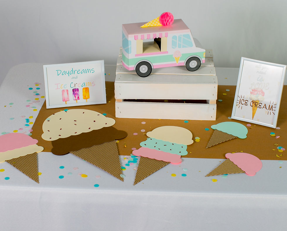 Thumbnail: Ice Cream Party Box "PARTY ON" Size