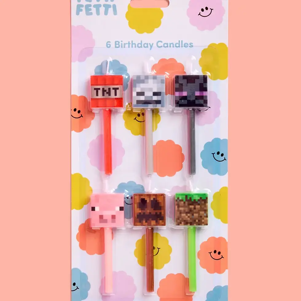 Thumbnail: Pixel Minecraft Candles - Set of 6