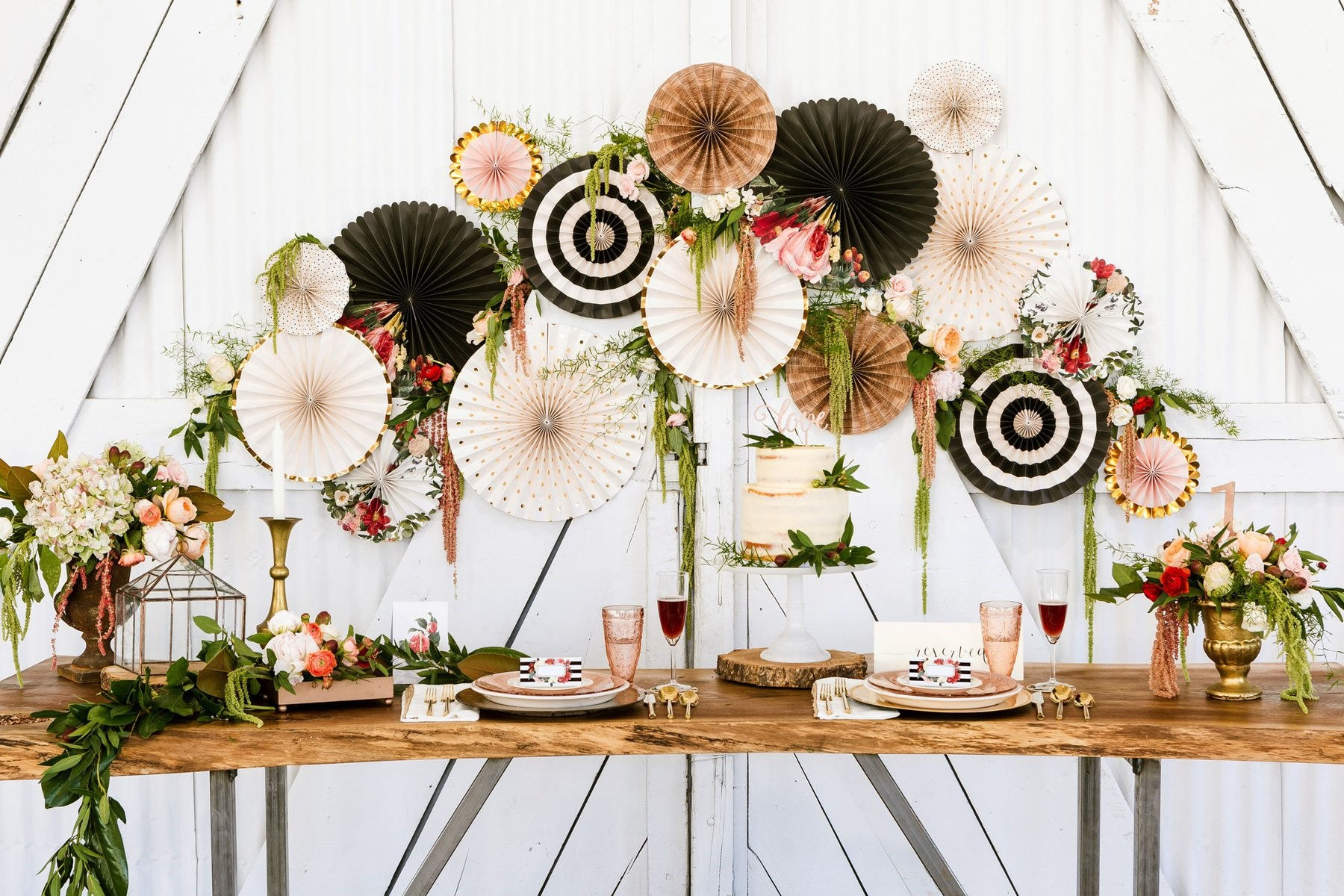 Botanical Party Fans