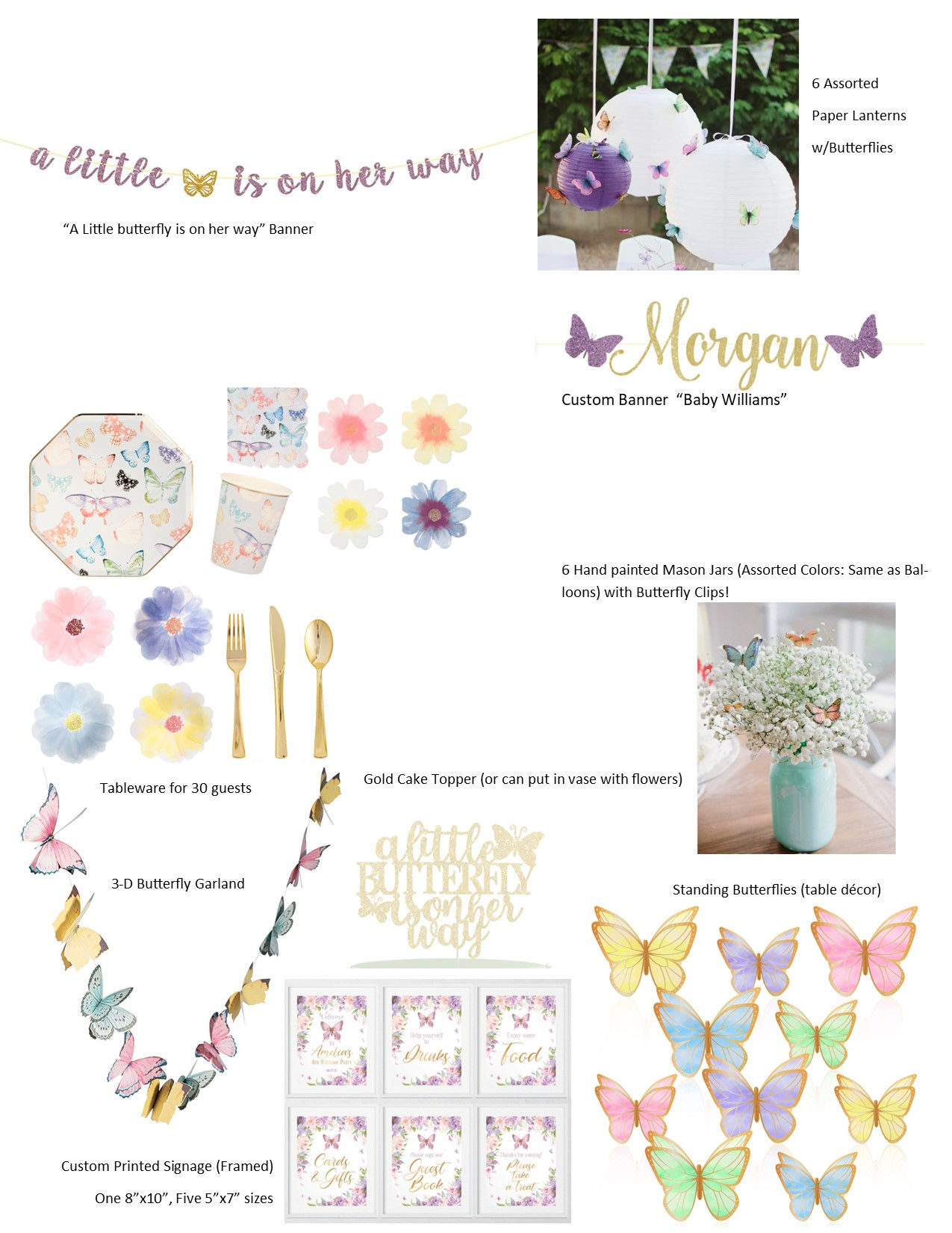 Custom Box- Little Butterfly Baby