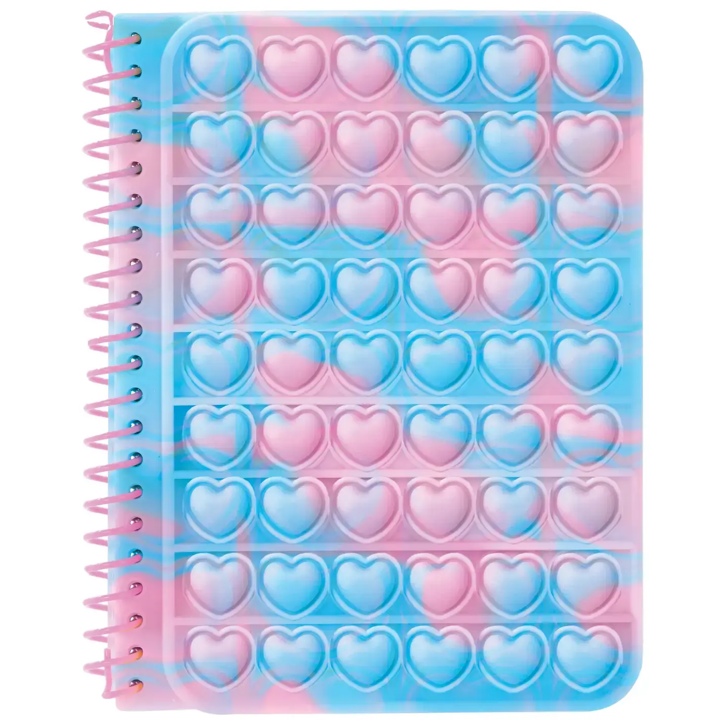 Pink and Blue Heart Popper Journal