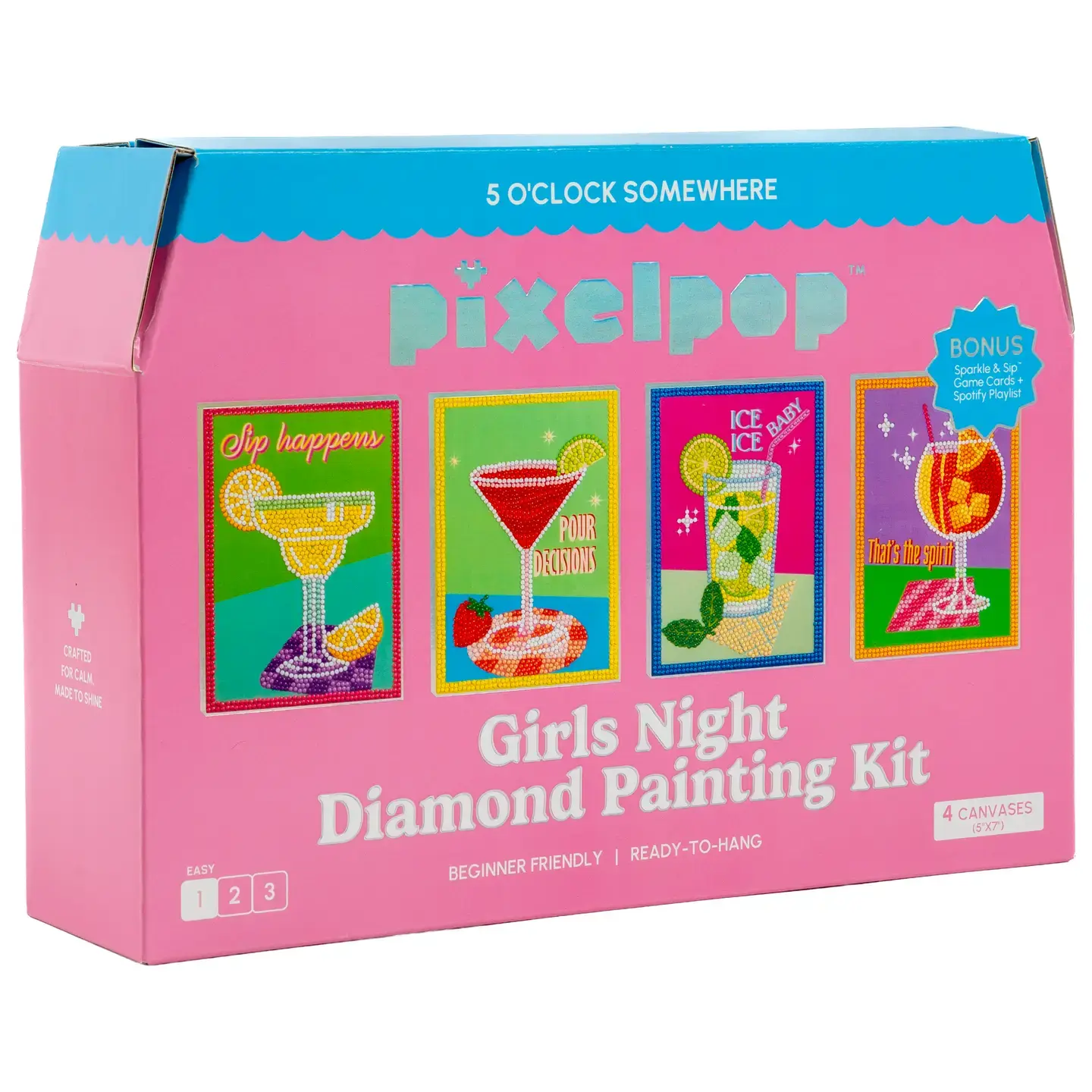 Pixelpop™ Diamond Art — Girls’ Night — 5 O’Clock Somewhere