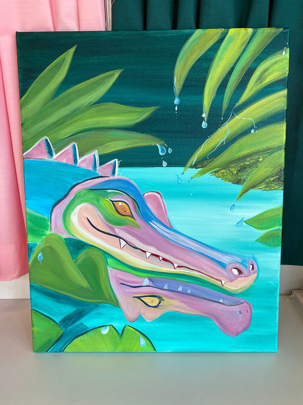 Gator Reflections Paint & Sip Experience 🐊✨