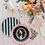 Thumbnail: Black Noir Signature Cabana Stripe Plates