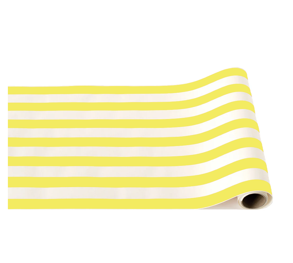 Soleil Yellow Signature Cabana Stripe Table Runner - Thumbnail 4