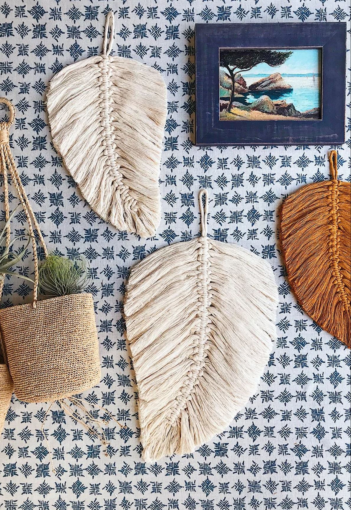 Boho Macrame Wall Feather Class