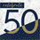 Thumbnail: Navy and Gold 50th Birthday Luncheon Napkins