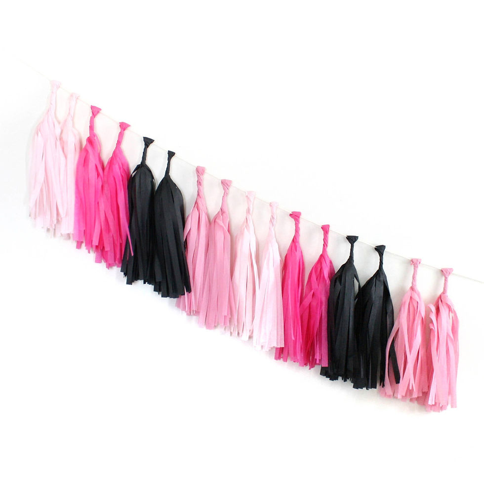 Thumbnail: Flamingo Tissue Tassel Kit