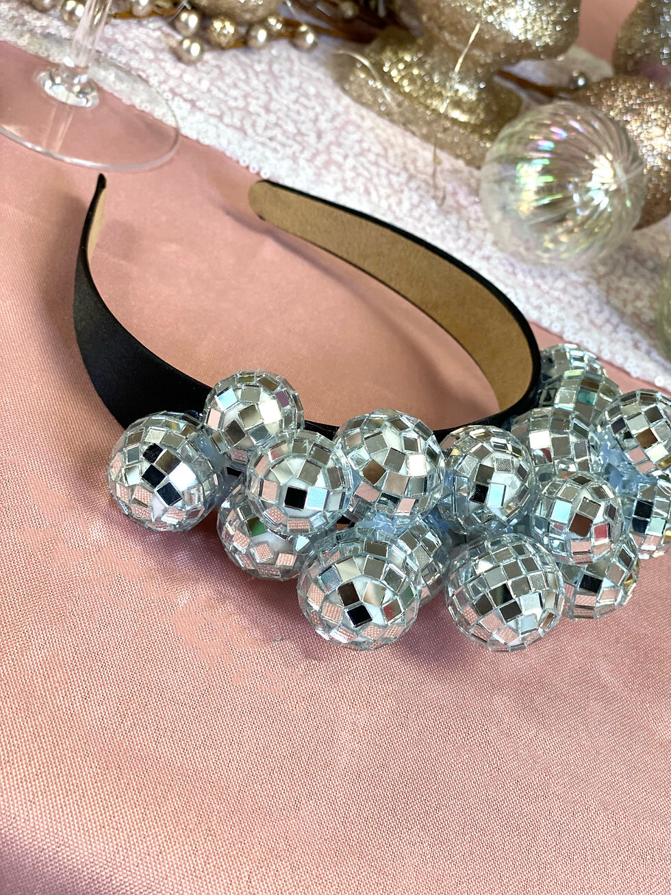 Thumbnail: Handmade Disco Ball Diva Crowns