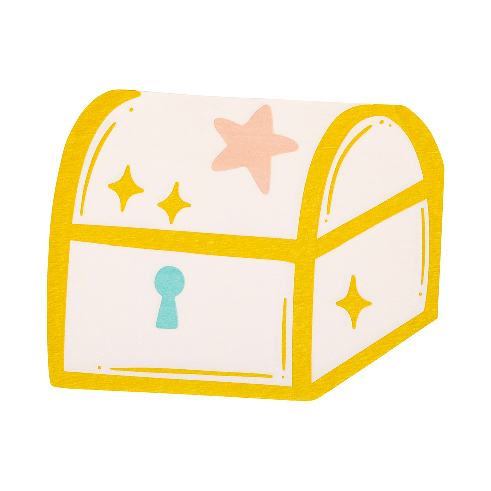 Thumbnail: Mermaid Treasure Chest Napkin