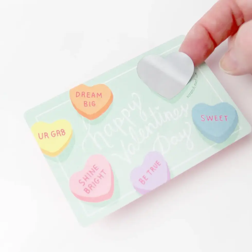 Thumbnail: Scratch-Off Valentine Cards - Sweethearts