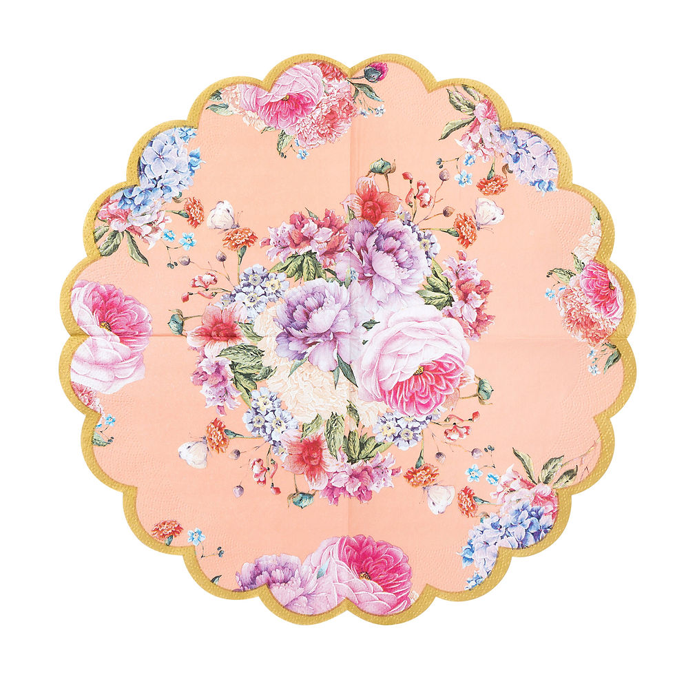 Thumbnail: Truly Scrumptious Scalloped Floral Napkins