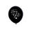 Thumbnail: Black Gender Reveal 18" Latex Balloon - Blue
