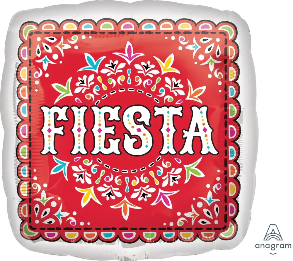 18" Papel Picado Fiesta Foil Balloon (Spanish)