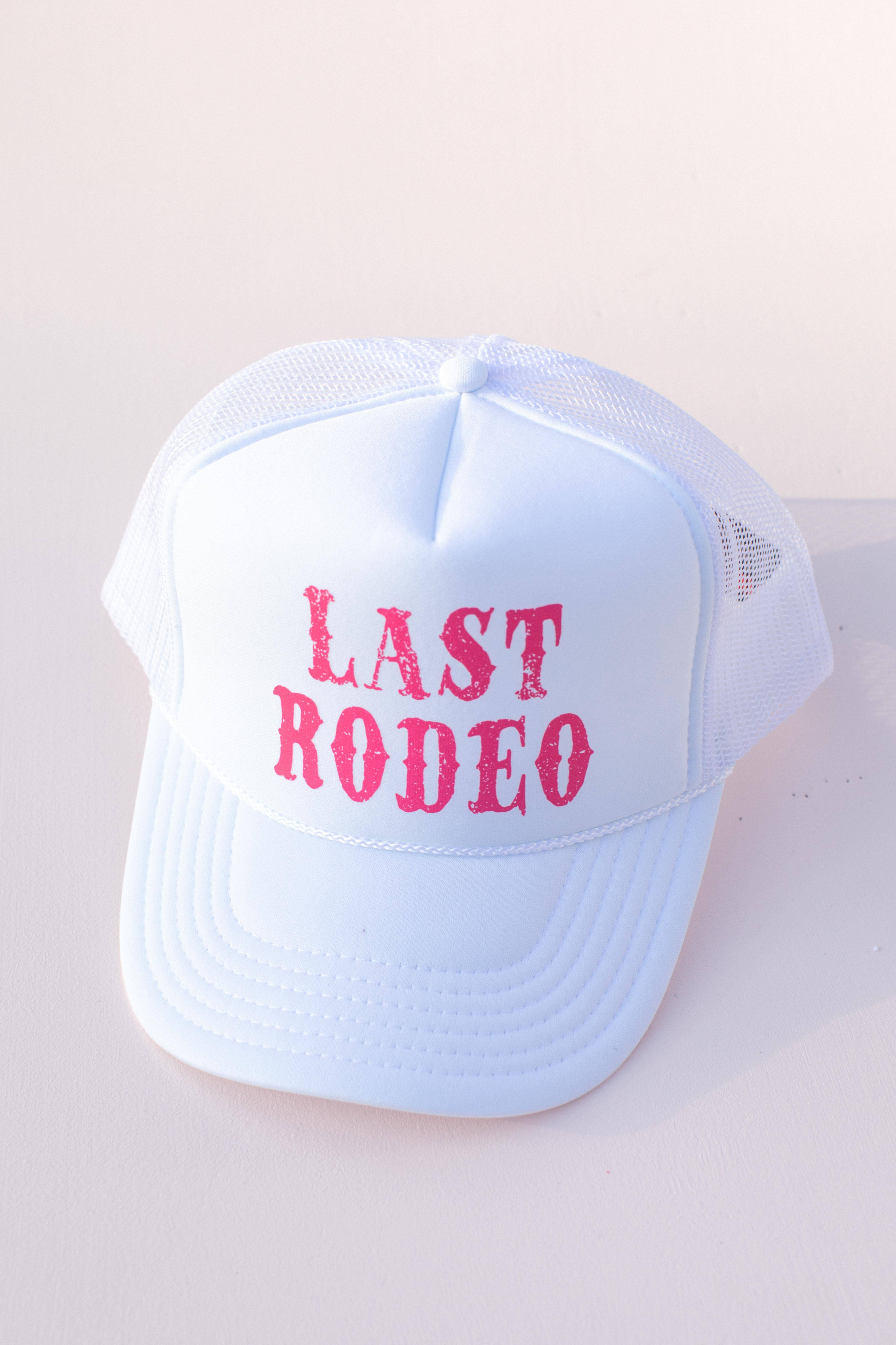 Last Rodeo Western Bride Babe Trucker Hat