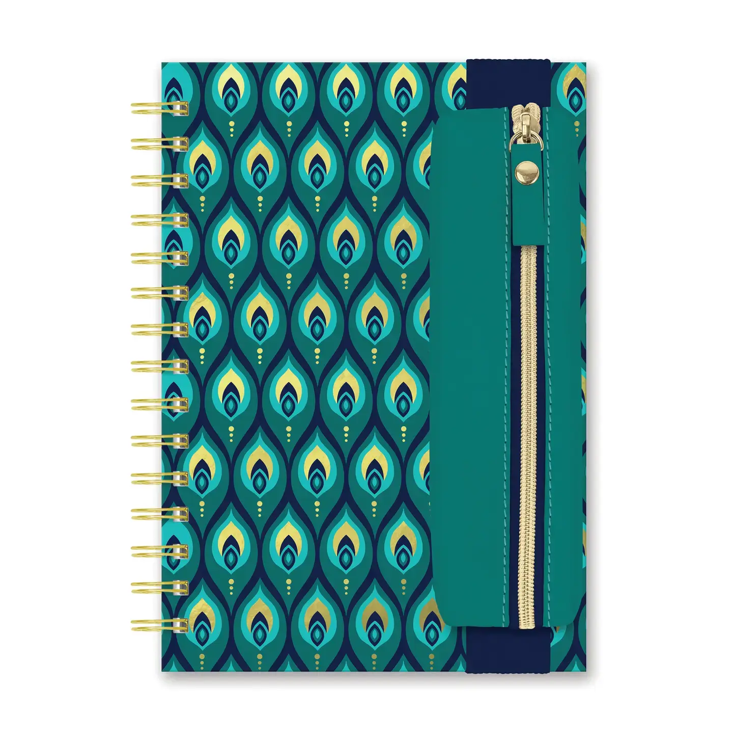 Cascading Plumes Oliver Notebook with Pen Pocket